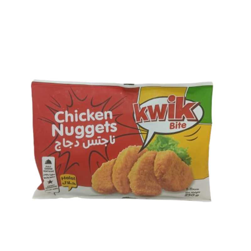 KWIK KWIK BREADED CHICKEN NUGGETS 250G