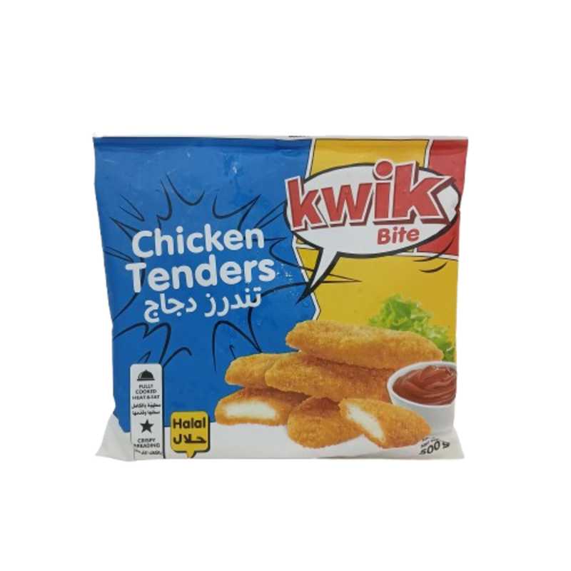KWIK BITE BREADED CHICKEN TENDERS 500G