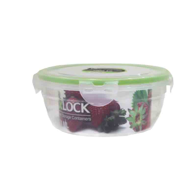 FOOD STORAGE BOX 1L RND PLASTIC 3MP-0524