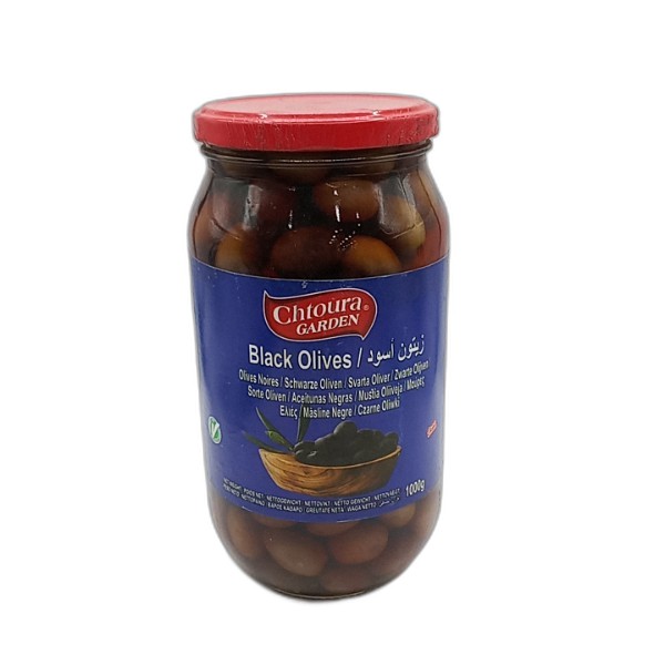CHTOURA GARDEN BLACK OLIVES 1000G