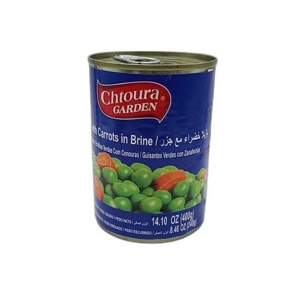 CHTOURA GREEN PEASCARROTS 400G