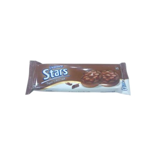 ELEGANCE BISCUITS STARS TRIPLE CHOCO 34G