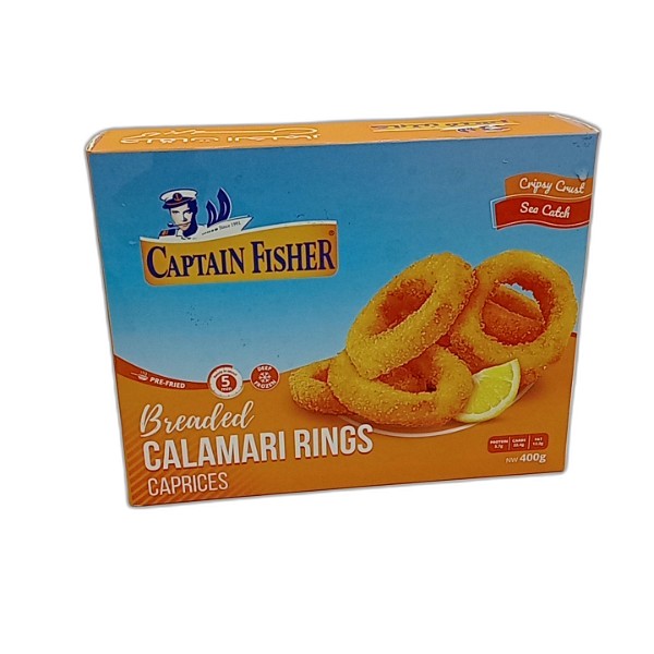 CAPTAIN FISHER BREADED CALAMARI CAPRICES 400G