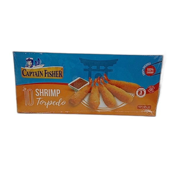 CAPTAIN FISHER BREADED TORPEDO SHRIMP 200G