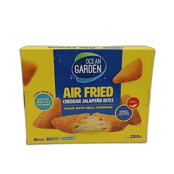 OCEAN GARDEN AIR-FRIED CHEDDAR JALAPEÑO BITES 250G