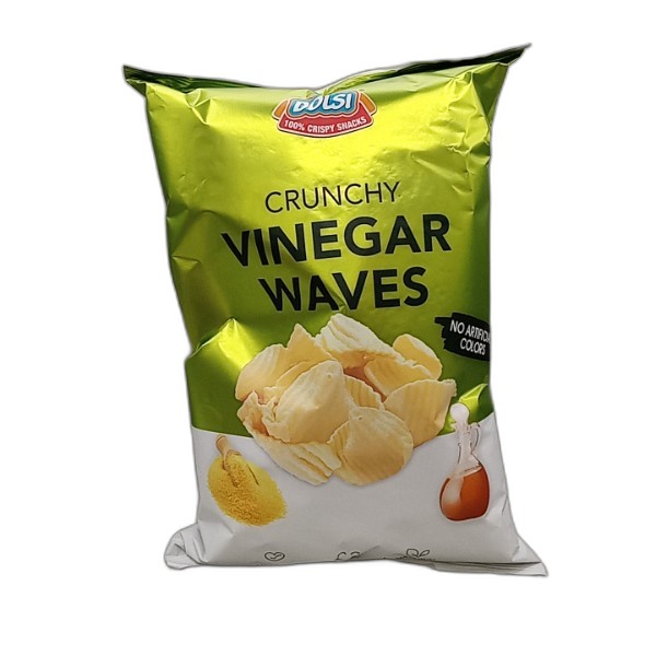 DOLSI CHIPS CRUNCHY WAVES SALT  VIN 80G