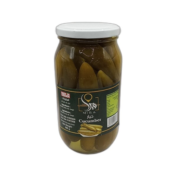 MIRA CUCUMBER PICKLES 900G