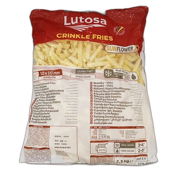 LUTOSA CRINKLE-STICK FRIES 2.5KG
