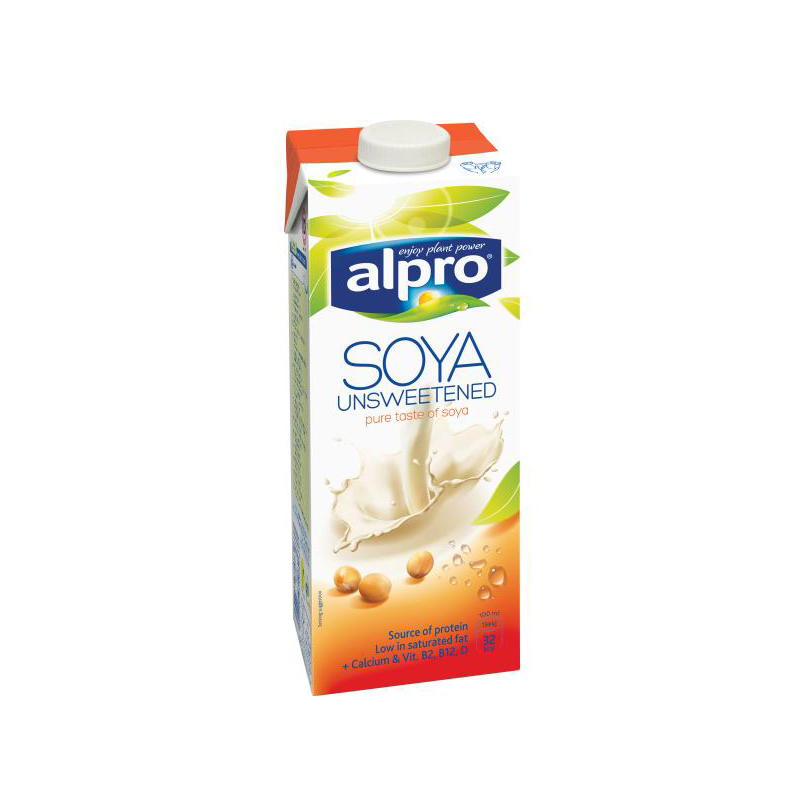 SOYA MILK 1 L UNSWEETENED. ALPRO
