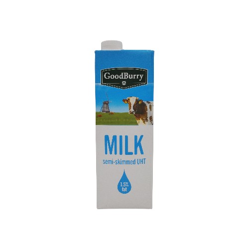 GOODBURRY SEMI-SKIMMED UHT MILK 1.5%