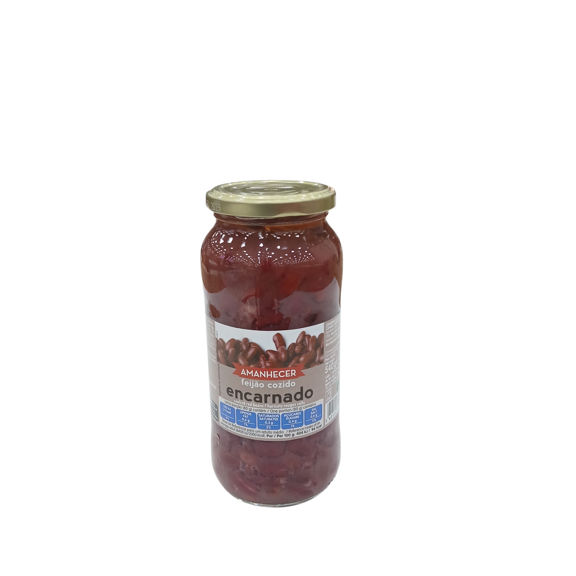 AMANHECER COOKED RED BEANS 540G