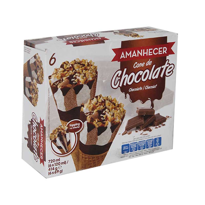 AMANHECER CHOCOLATE CONES 6X120ML