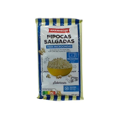 AMANHECER MICROWAVE POPCORN SALTED 90G