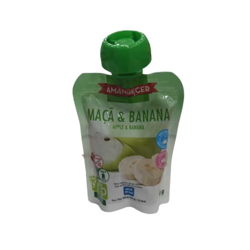 AMANHECER FRUIT PUREE BANANA APPLE 90G