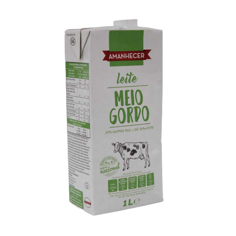 AMANHECER UHT SEMI SKIMMED MILK 1L