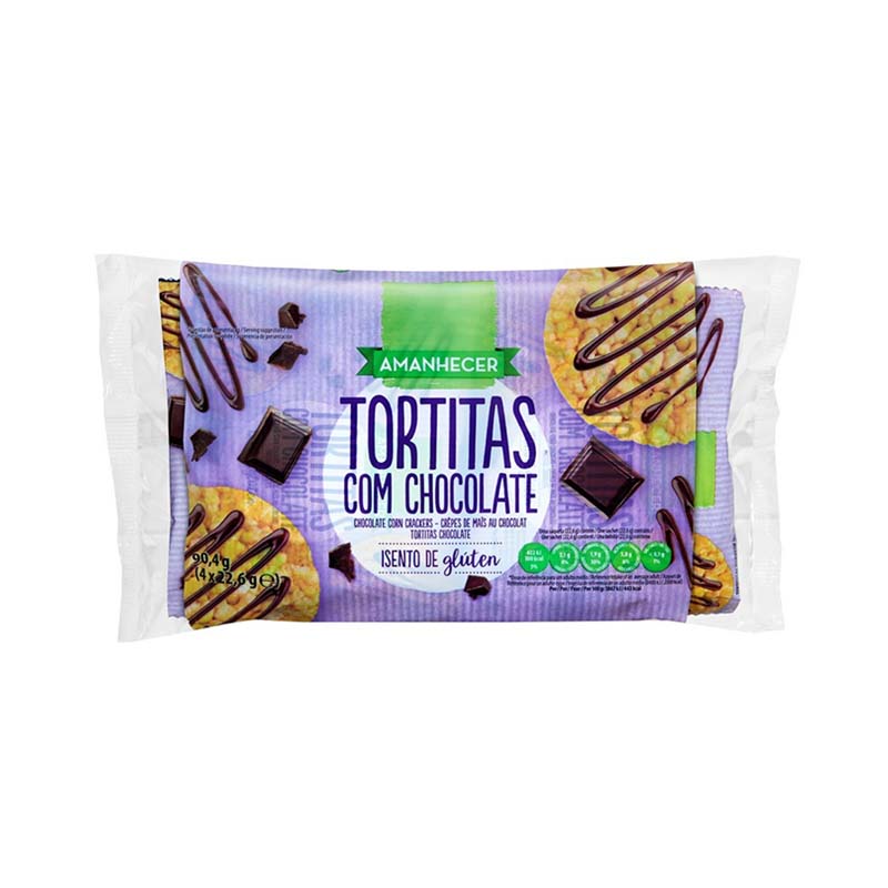 AMANHECER CORN CAKES WITH CHOCOLATE 4X22.6G