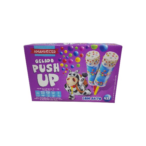 AMANHECER ICE CREAM PUSH UP SMARTIES 4X80ML