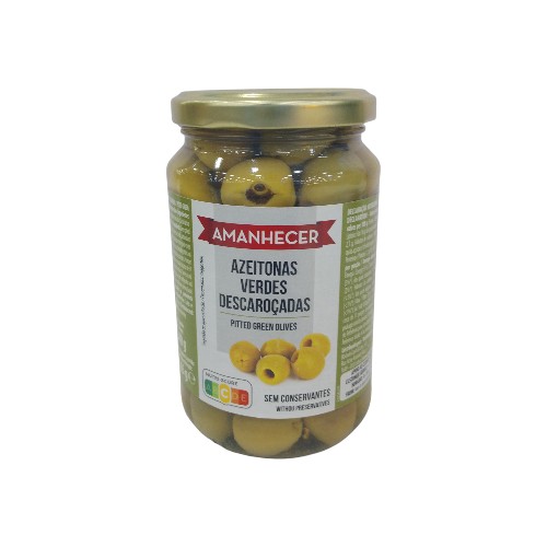 AMANHECER GREEN OLIVES PITTED 165G