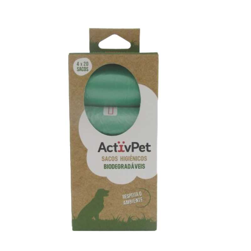ACTIVPET BIODEGRADABLE WASTE BAGS 4X20PCS