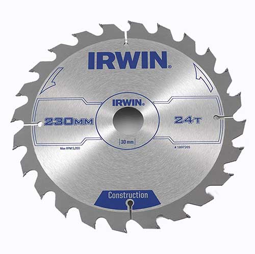 SAW BLADE IRWIN CIRCULAR 230MM-24T