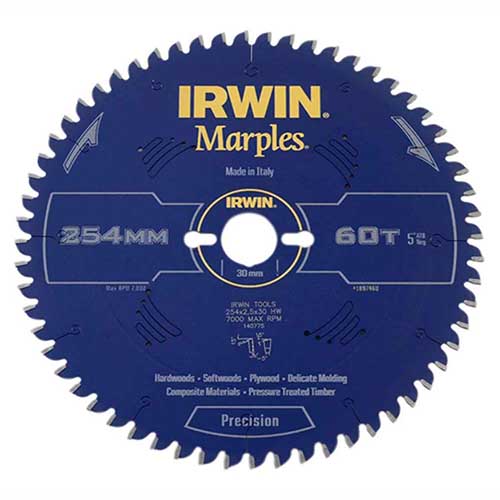 SAW BLADE IRWIN CIRCULAR 254MM-60T M