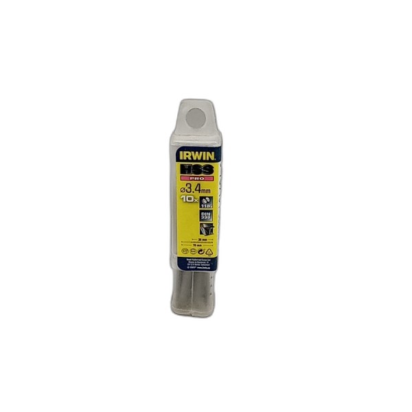 DRILL BIT IRWIN 10PCS 3.4MM HSS PRO