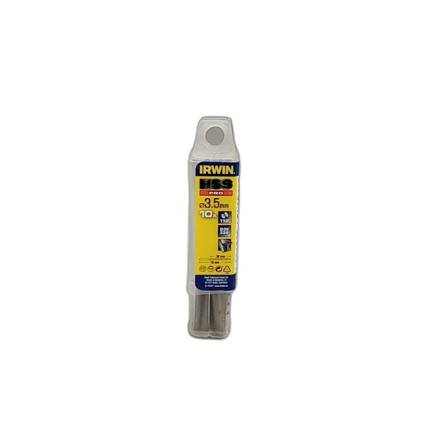 DRILL BIT IRWIN 10PCS 3.5MM HSS PRO