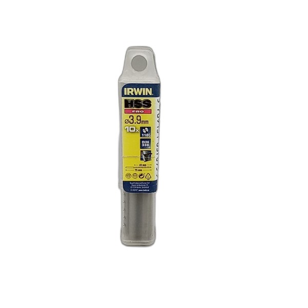 DRILL BIT IRWIN 10PCS 3.9MM HSS PRO