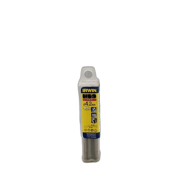 DRILL BIT IRWIN 10PCS 4.2MM HSS PRO