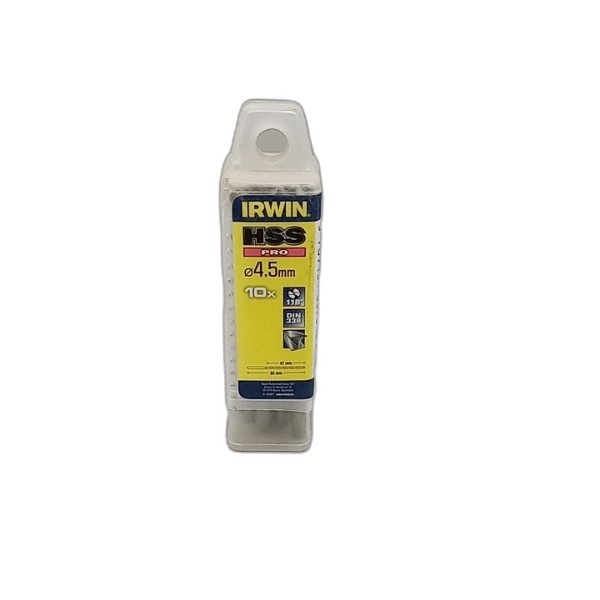DRILL BIT IRWIN 10PCS 4.5MM HSS PRO