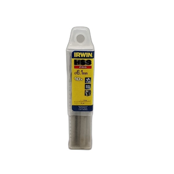 DRILL BIT IRWIN 10PCS 6.1MM HSS PRO