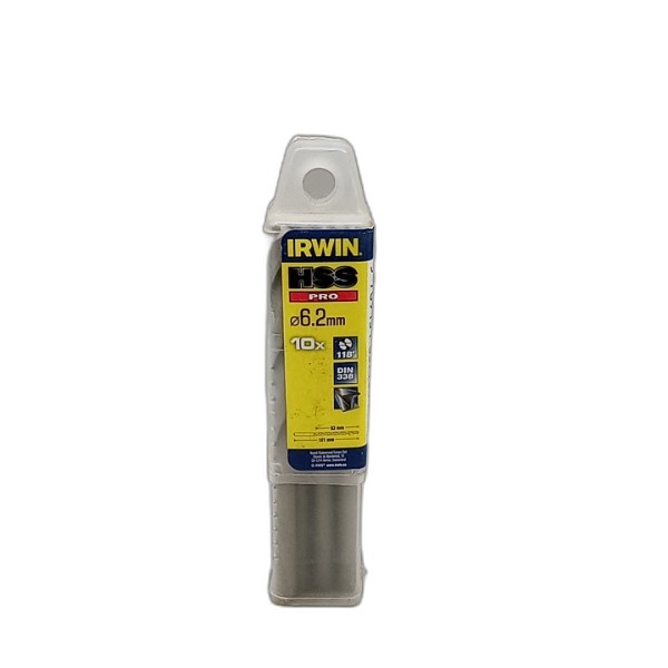 DRILL BIT IRWIN 10PCS 6.2MM HSS PRO