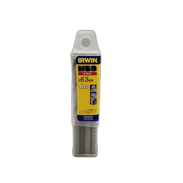 DRILL BIT IRWIN 10PCS 6.3MM HSS PRO