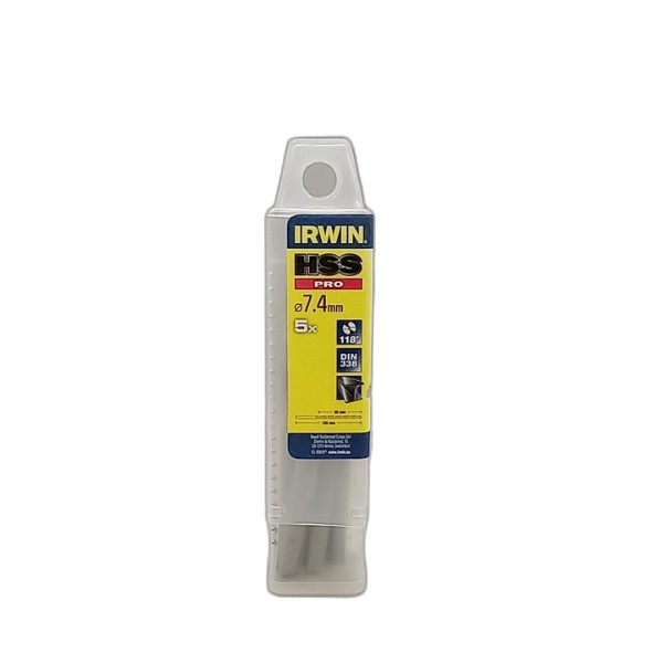 DRILL BIT IRWIN 5PCS 7.4MM HSS PRO