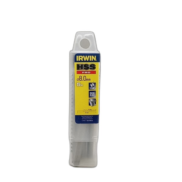 DRILL BIT IRWIN 5PCS 8MM HSS PRO