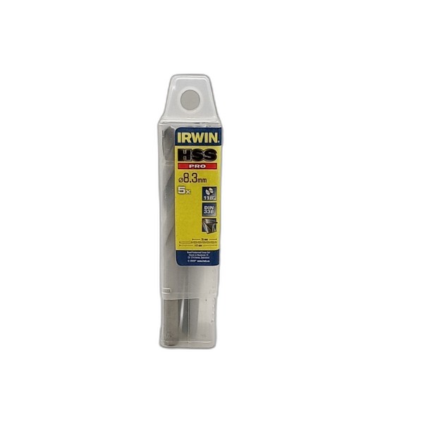 DRILL BIT IRWIN 5PCS 8.3MM HSS PRO