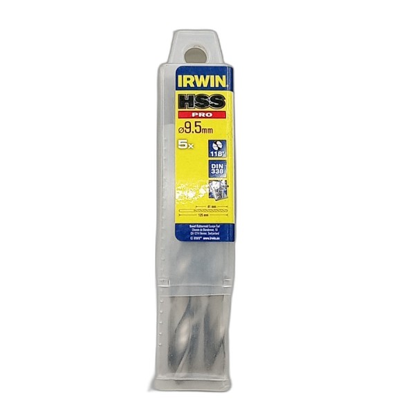 DRILL BIT IRWIN 5PCS 9.5MM HSS PRO