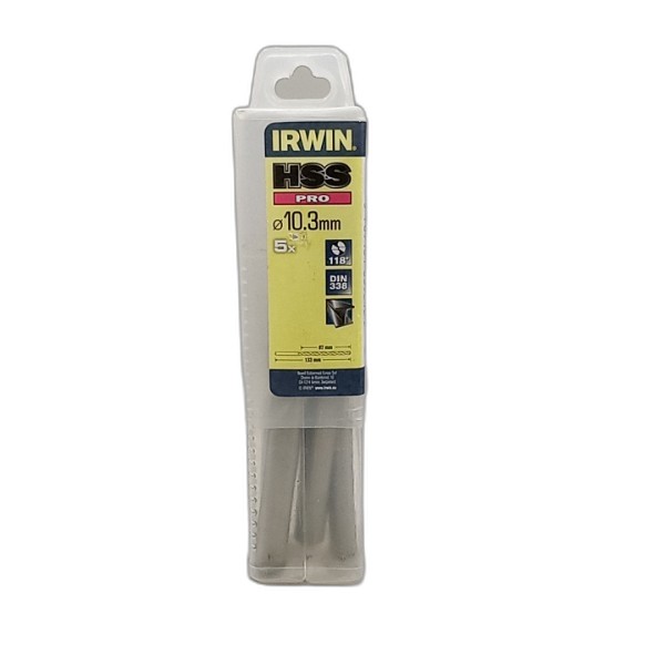 DRILL BIT IRWIN 5PCS 10.3MM HSS PRO