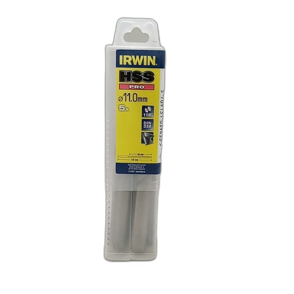 DRILL BIT IRWIN 5PCS 11MM HSS PRO