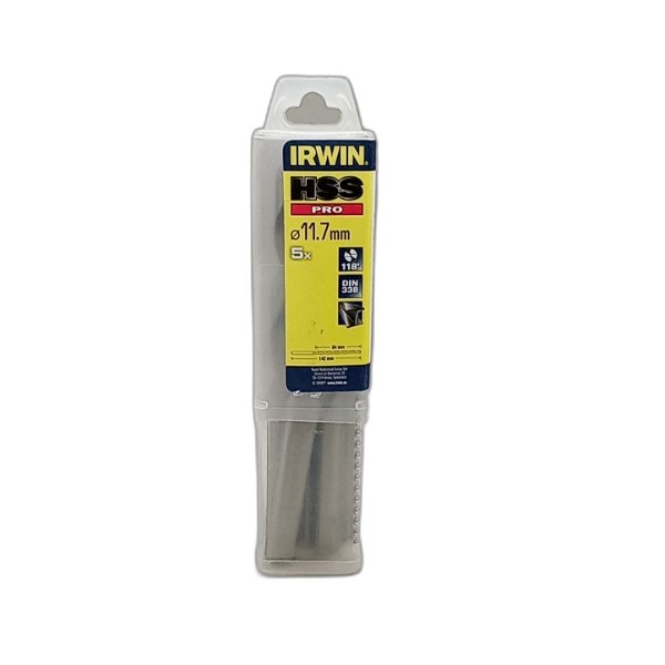 DRILL BIT IRWIN 5PCS 11.7MM HSS PRO
