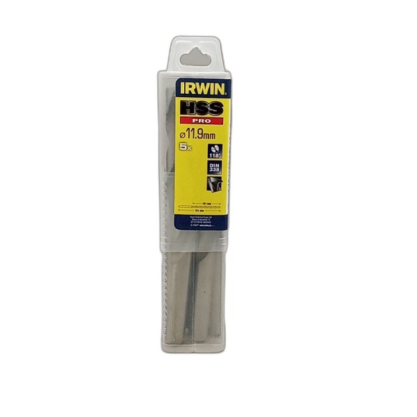 DRILL BIT IRWIN 5PCS 11.9MM HSS PRO