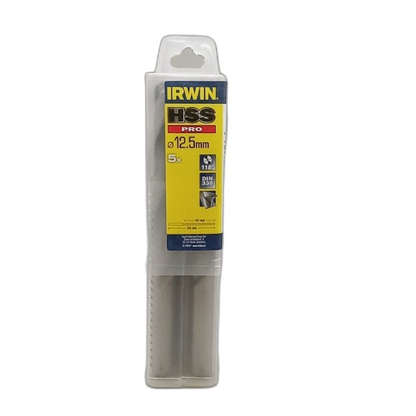 DRILL BIT IRWIN 5PCS 12.5MM HSS PRO