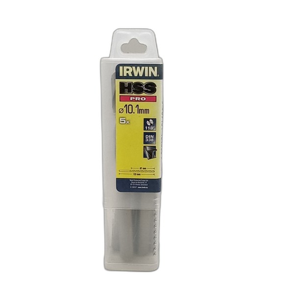 DRILL BIT IRWIN 5PCS 10.1MM HSS PRO