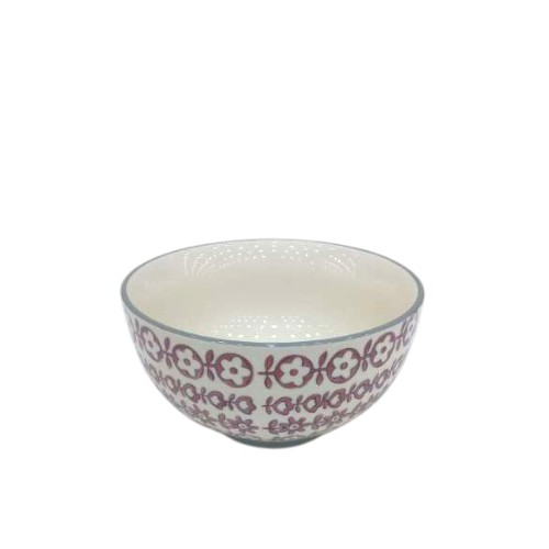 BOWL STONEWARE 14CM MULTI COL KARINE