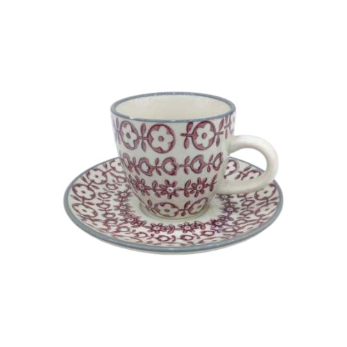 CUP SAUCER SET ESPRESSO MULTI COL