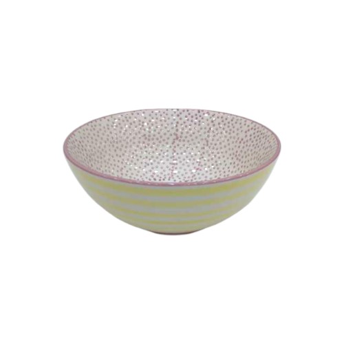 BOWL STONEWARE PATRIZIA 17CM MULTICOL