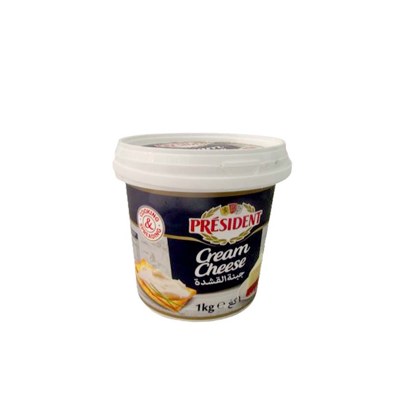 PRESIDENT WHITE CREAM CHEESE 1KG