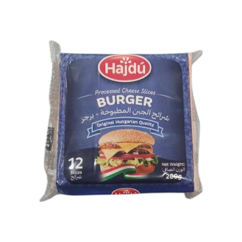 HAJDU BURGER SLICED CHEESE 200G