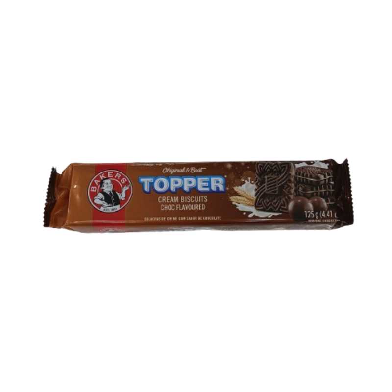 BAKERS TOPPER CHOCOLATE BISCUITS 125G