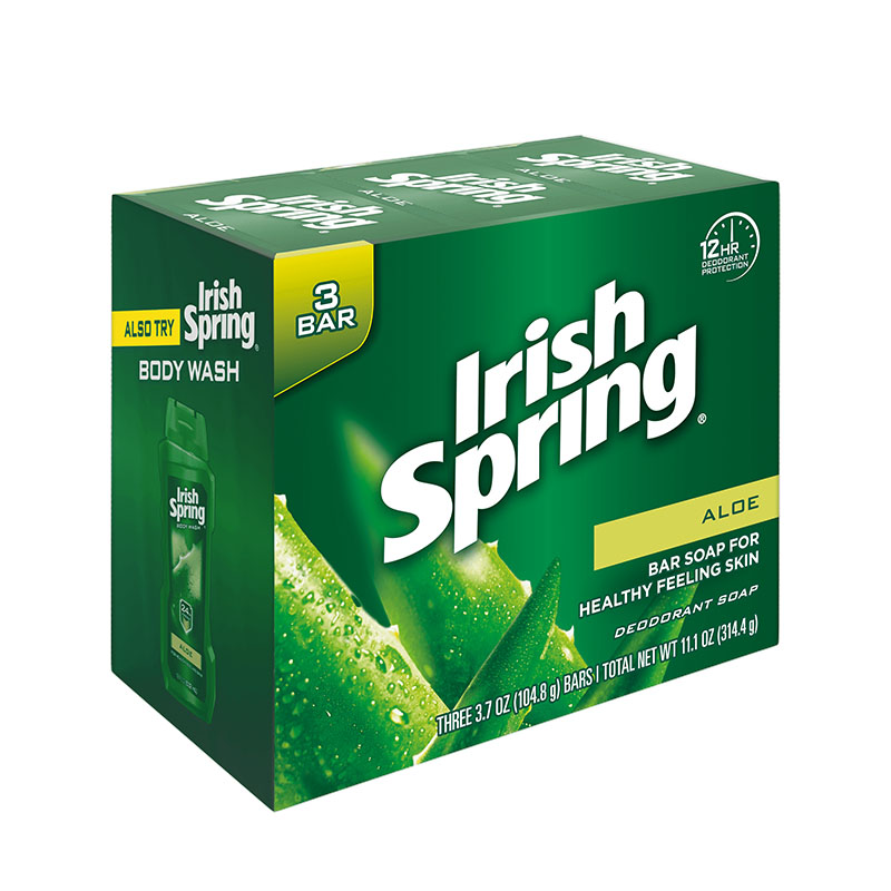 IRISH SPRING SOAP ALOE 3BAR 100
